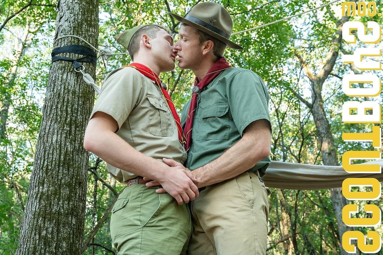 20P Gay boy scout boy Scout Colton & Scoutmaster St Michael fuck in the forest