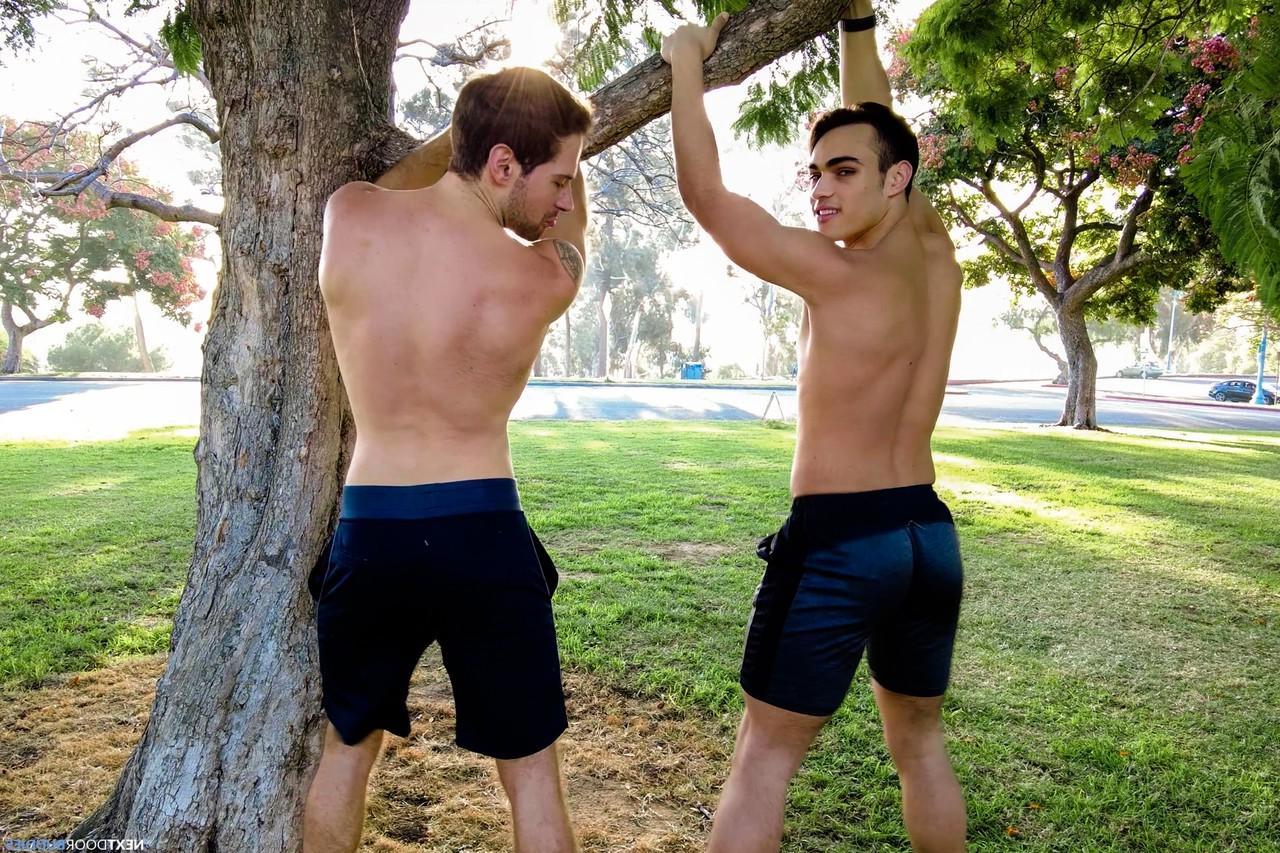 20P Die hübschen schwulen Kerle David Skylar und Sebastian Sky haben Hardcore-Analsex