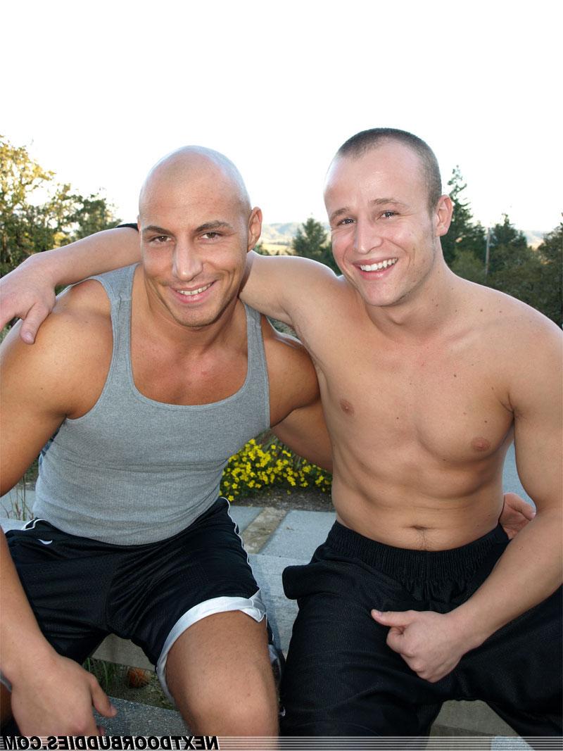 20P Bald gays Kenny and Riddick show their dicks and jack off one another