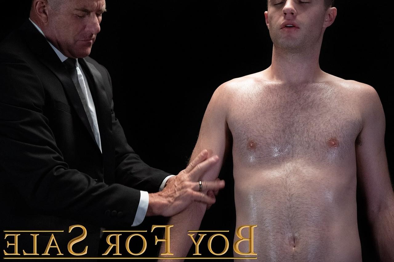 20P Blonde boy Maxx getting his tight asshole toyed by cruel gay master Figata
