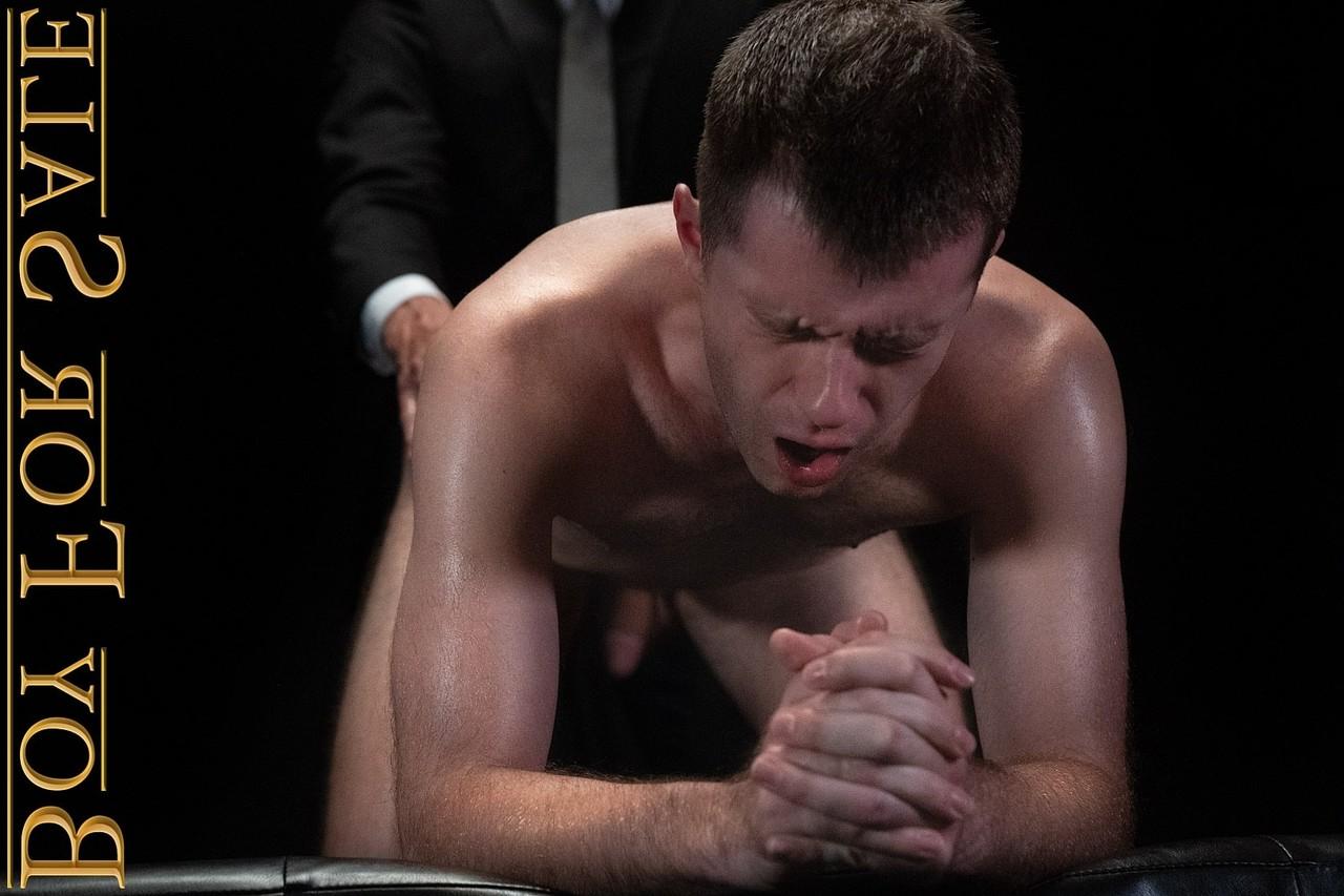 20P Blonde boy Maxx getting his tight asshole toyed by cruel gay master Figata