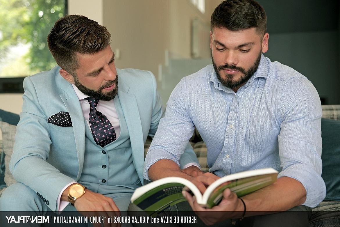 16P Stunning bearded hunks Hector de Silva and Nicolas Brooks fuck in suits