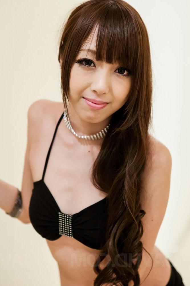 12P Pretty Japanese girl Anri squats while giving a blowjob