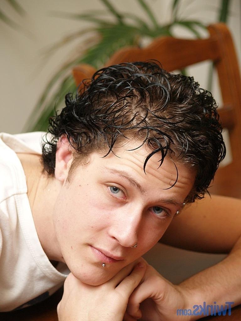20P Good-looking twink jerks his small dick after a sexy striptease