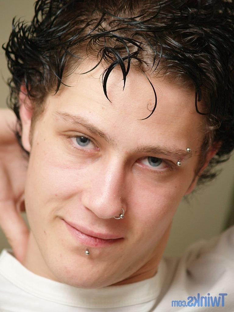 20P Good-looking twink jerks his small dick after a sexy striptease