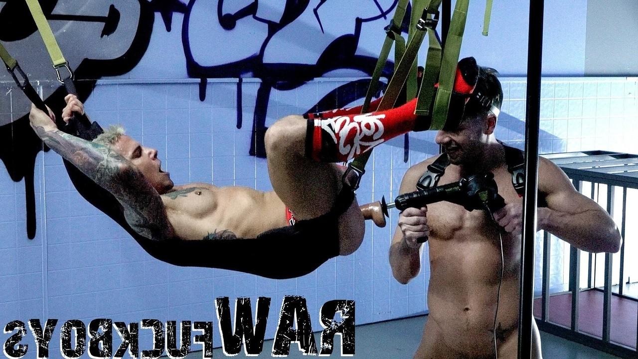 20P Inked Archer Croft gets toyed & dicked by his gay master Jordan Starr