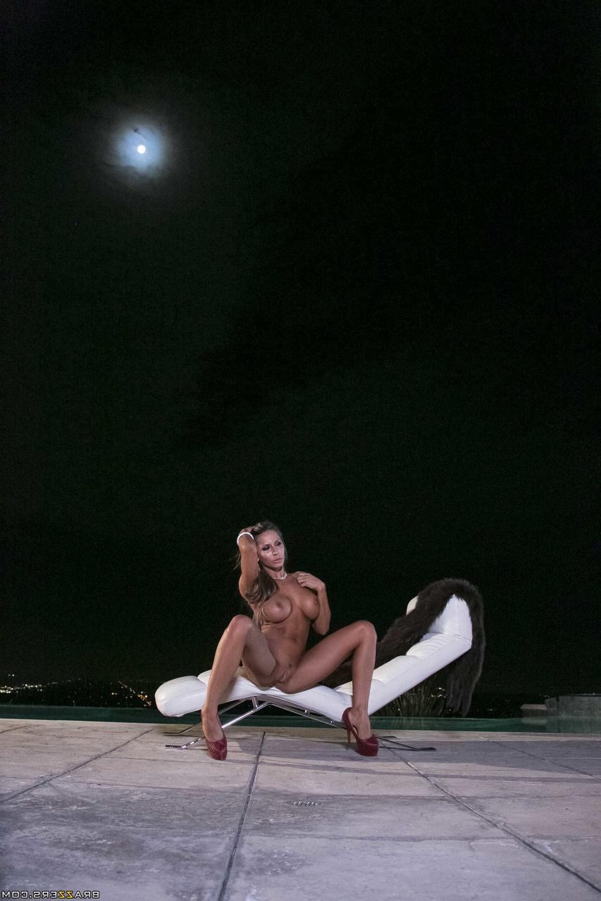 20P Petite German Madison Ivy strips off her tight dress and black lingerie