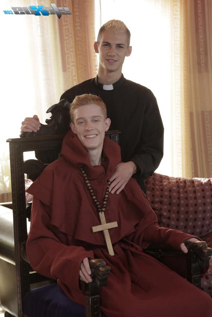 20P Kinky twink priests Brad Fitt & Darryl Declan fuck after doffing their uniform