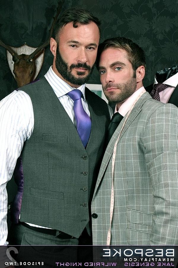 16P Os gays barbudos Jake Genesis e Wilfried Knight fodem forte depois de se beijarem