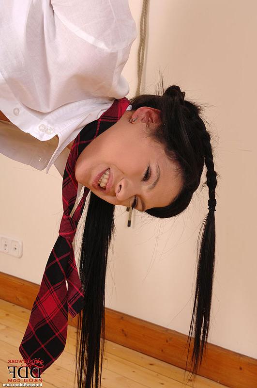 16P Miho Lechter is caught for a fetish play, she's bound and horny
