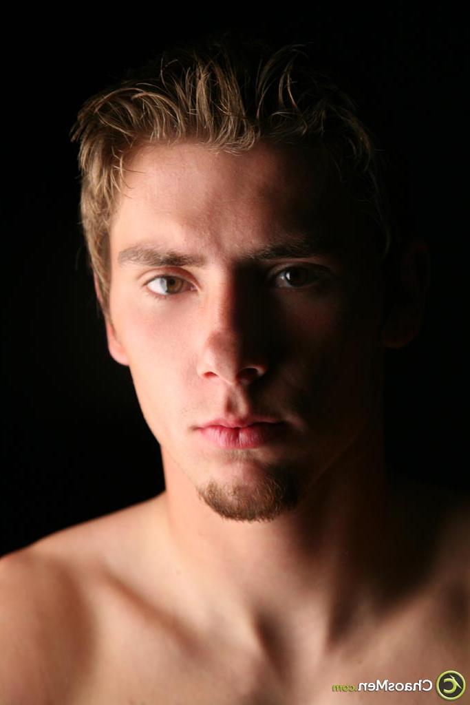 20P Gorgeous twink Bryson strokes his hairy dick after stripping naked