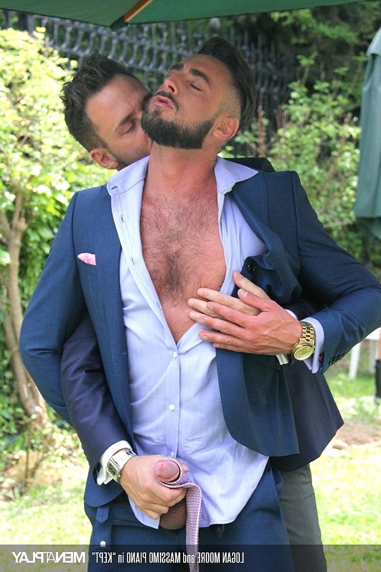 20P Gay hunks Logan Moore & Massimo Piano have anal sex with each other