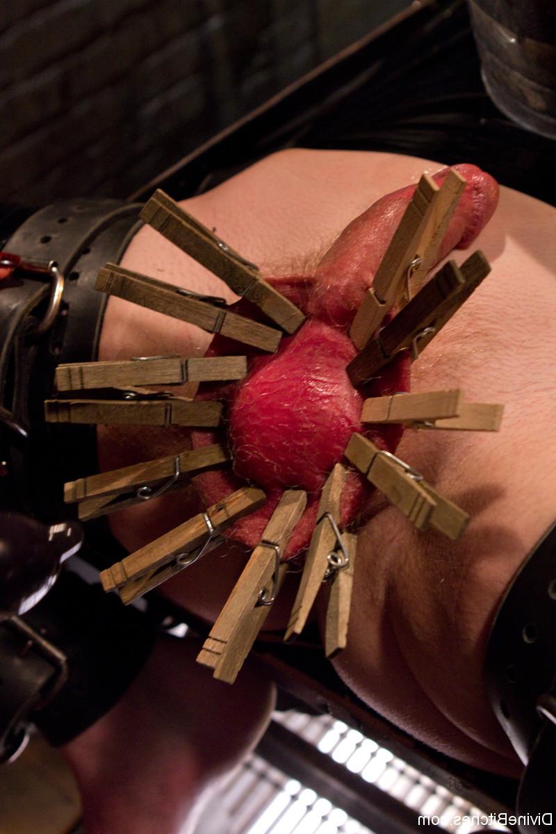 20P Femdom with big boobs Nika Noire pins her poor slave's dick and fucks him