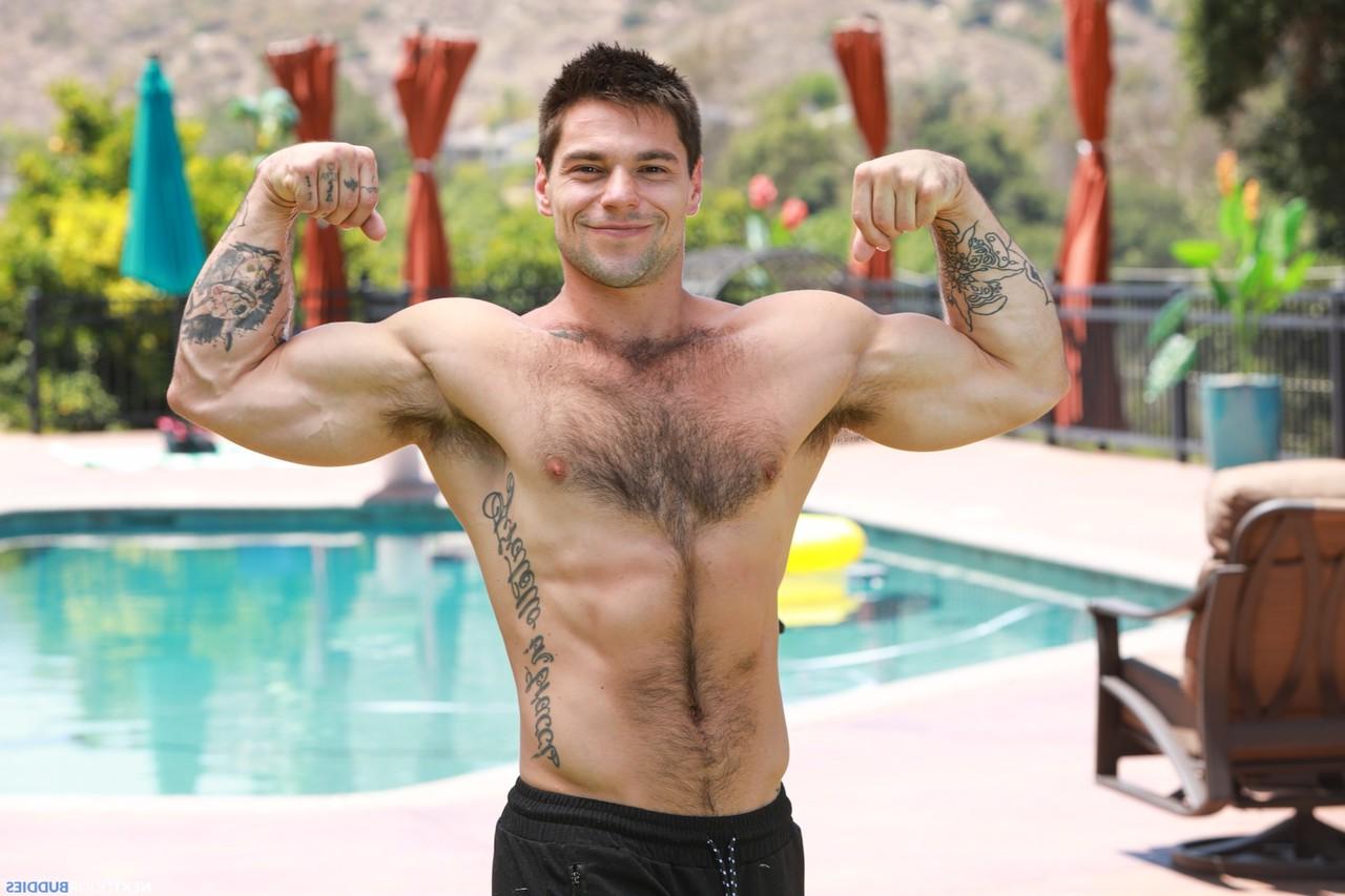 20P Gay hunks Roman Todd & Aspen teasing nude outdoors & having wicked anal sex