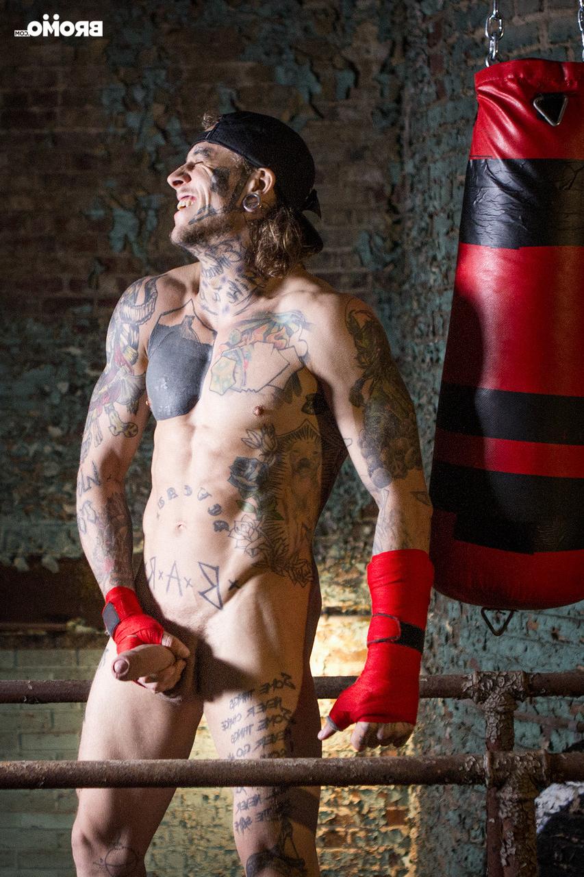 16P Gay men Bo Sinn and Jax Damon endure hardcore butt fucking in the ring