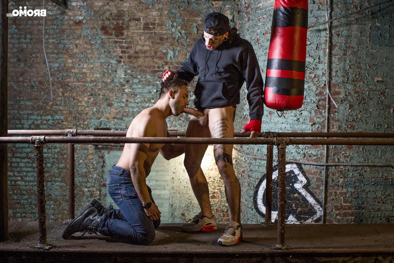 16P Gay men Bo Sinn and Jax Damon endure hardcore butt fucking in the ring