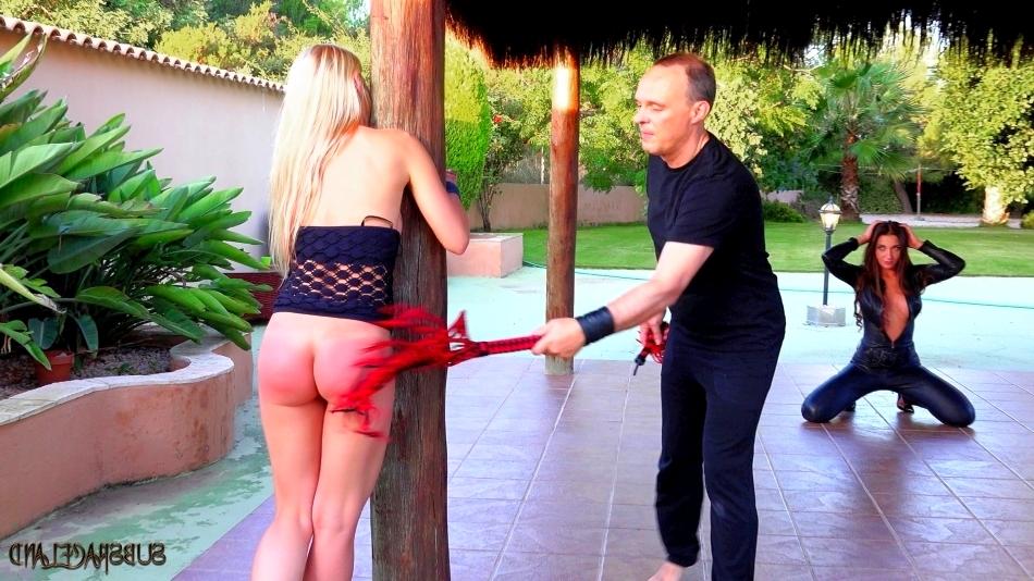 16P 2 females find themselves being flogged after being restrained