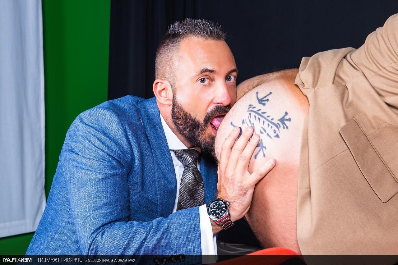 20P Gay colleagues Xavi Garcia & Dani Robles have some doggystyle anal sex