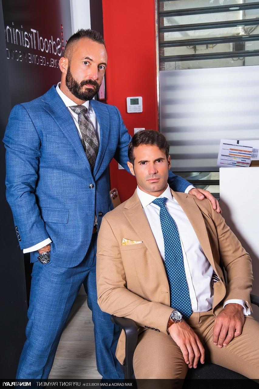 20P Gay colleagues Xavi Garcia & Dani Robles have some doggystyle anal sex
