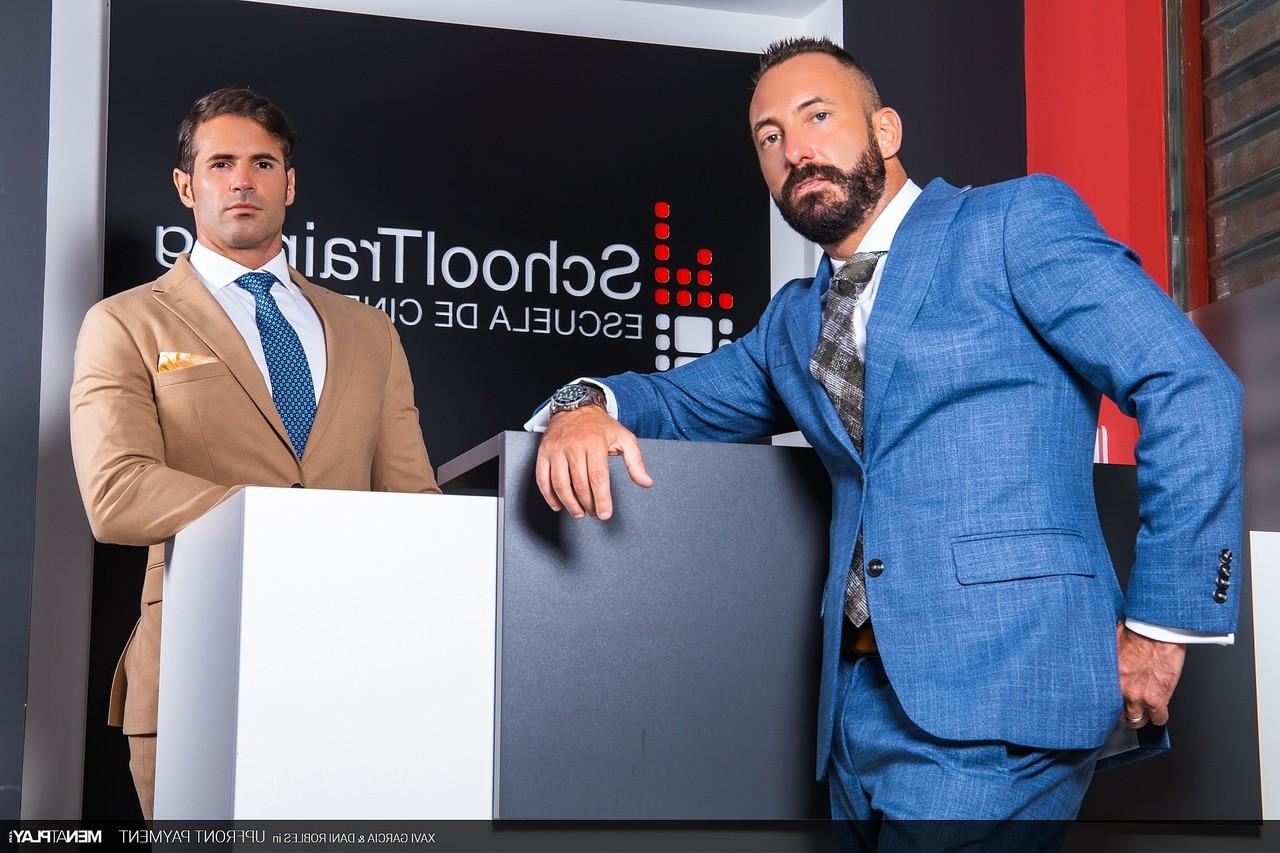 20P Gay colleagues Xavi Garcia & Dani Robles have some doggystyle anal sex