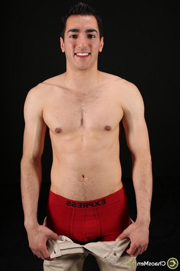 20P Latino Aiden Pace flaunts his lean body, stiff dick with public hair & hot ass