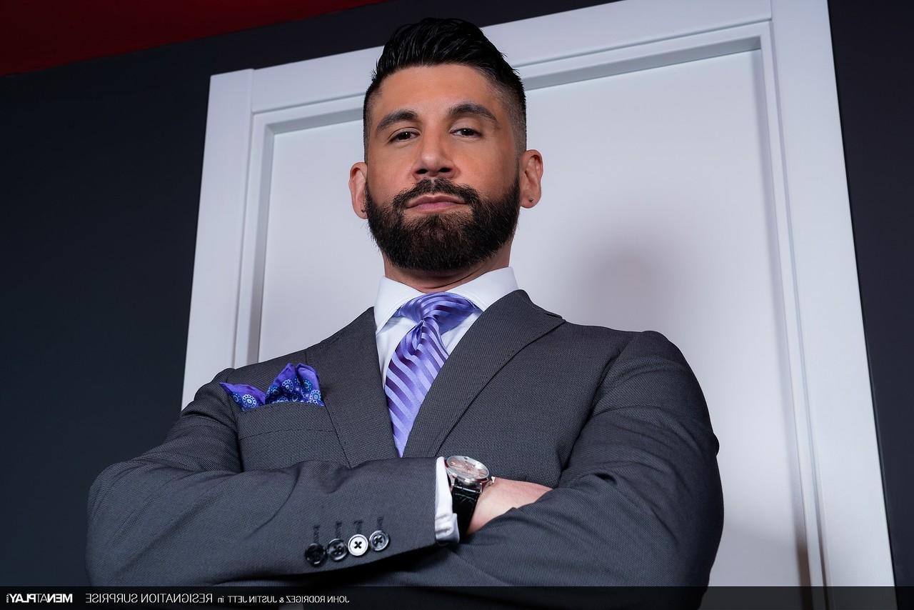20P Gay workmates John Rodriguez & Justin Jett have hardcore anal sex at work