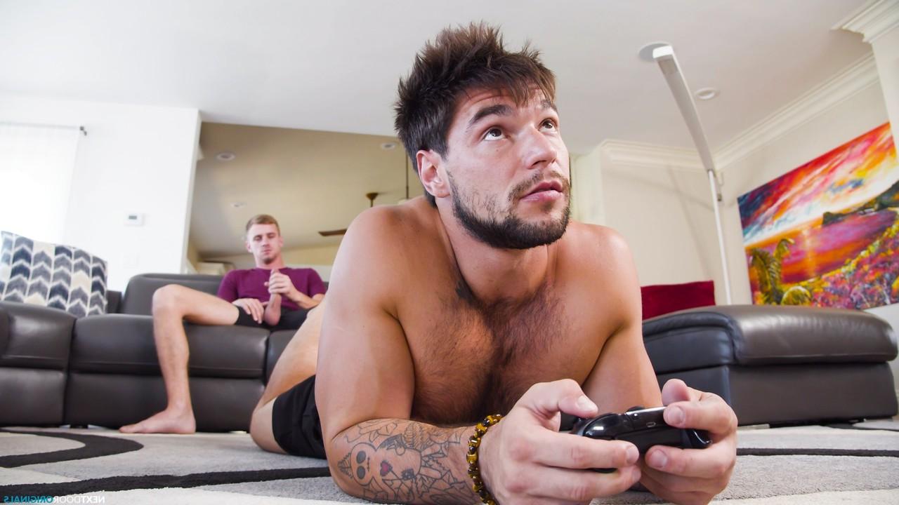 20P Kinky gays Aspen and Ryan Jordan pose naked before fucking each other