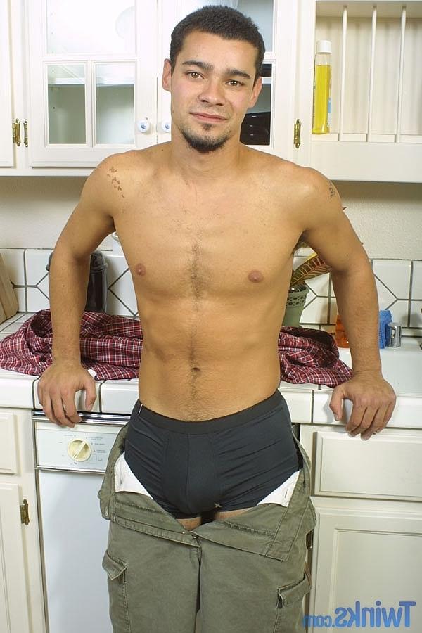 20P Hot ebony twink Luke F undressing, jerking off and cumming in a solo
