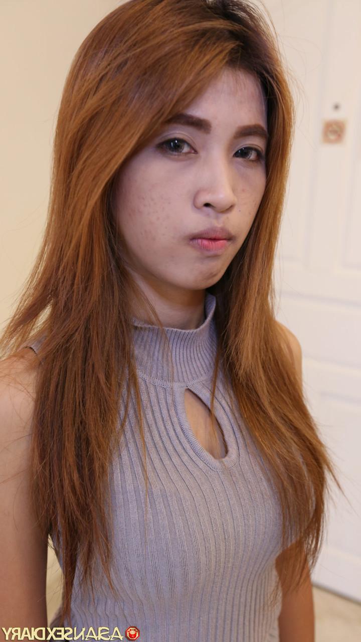 20P Petite Asian babe Ploy enjoys some POV sex then shows her creampied pussy