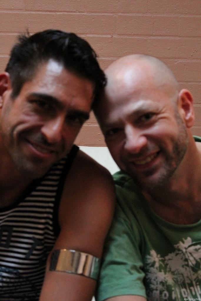 20P Gay men Sam Meat & Ashley Harder toy with dildos & have doggystyle anal sex