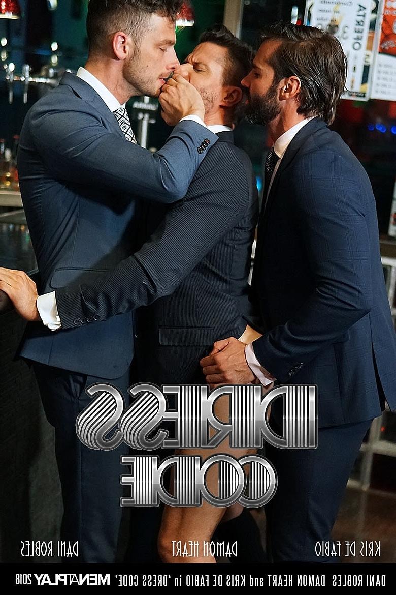 20P Gay businessmen Damon Heart, Dani Robles & Kris De Fabio fuck in a threesome
