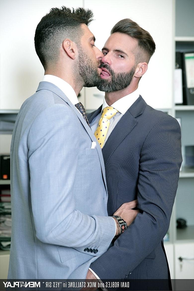 17P Gay colleagues Mick Stallone & Dani Robles rim each other and have anal sex
