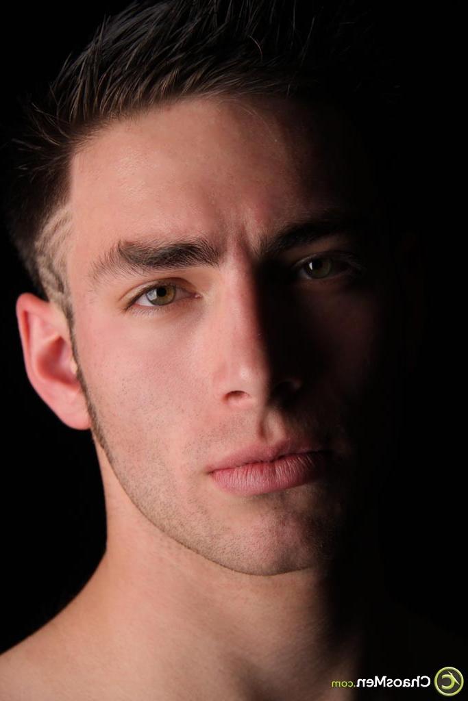 20P Brunette hunk Ramsey shows off his strong naked body & his hairy dick