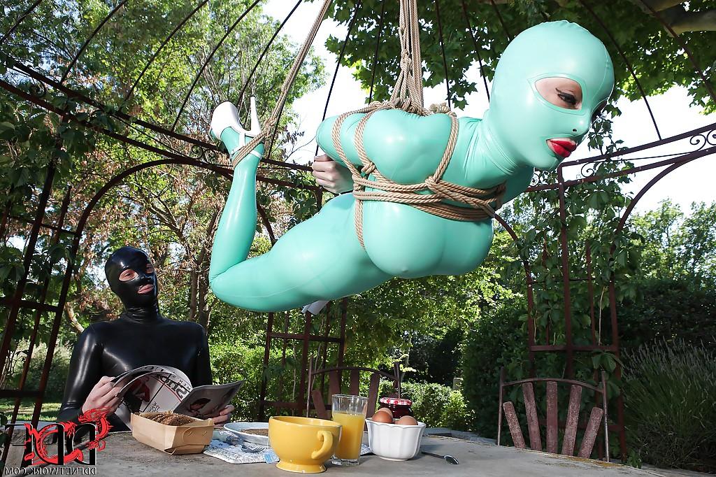 16P Crazy Latex Lucy demosntrate hardcore and wild BDSM scenes