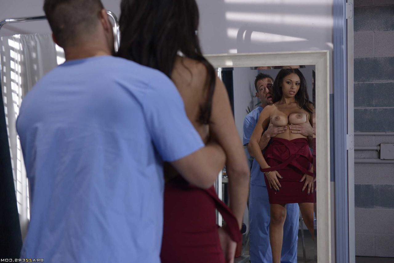20P A sexy ébano Bethany Benz visita seu médico para fazer sexo selvagem na clínica