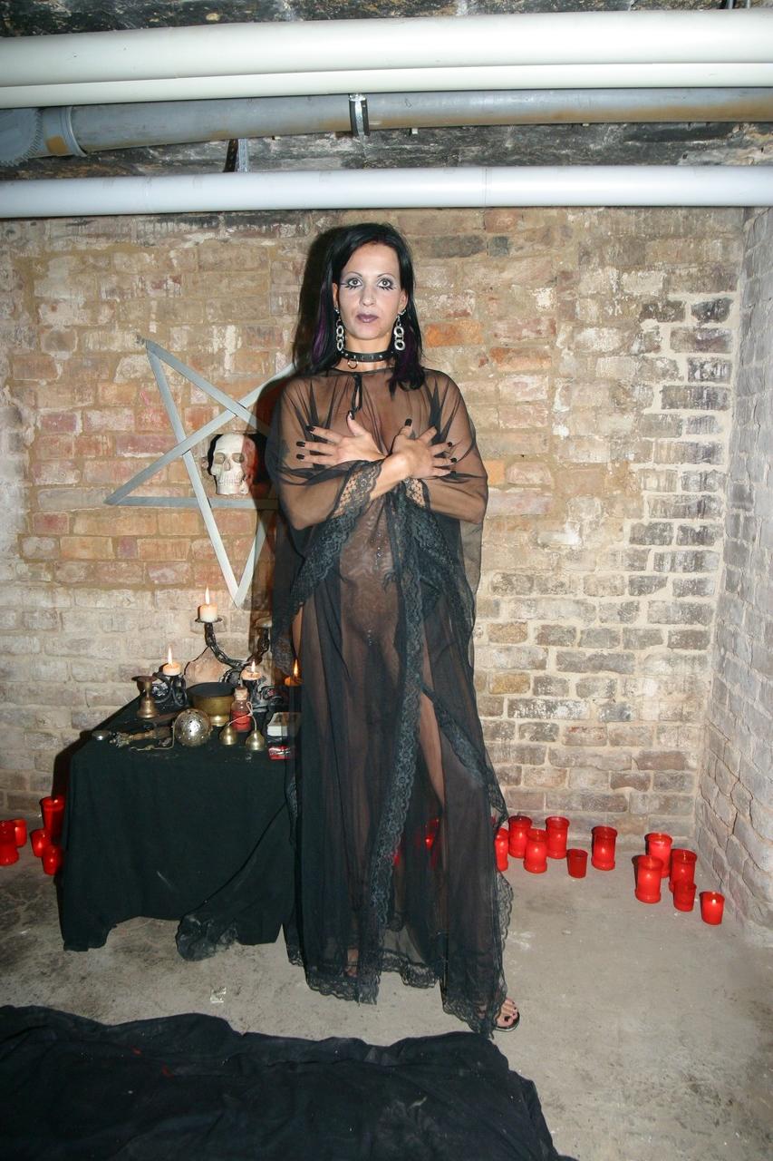 19P Satanic ritual with Stella Blue and Dark Emily becomes a 4some on the altar