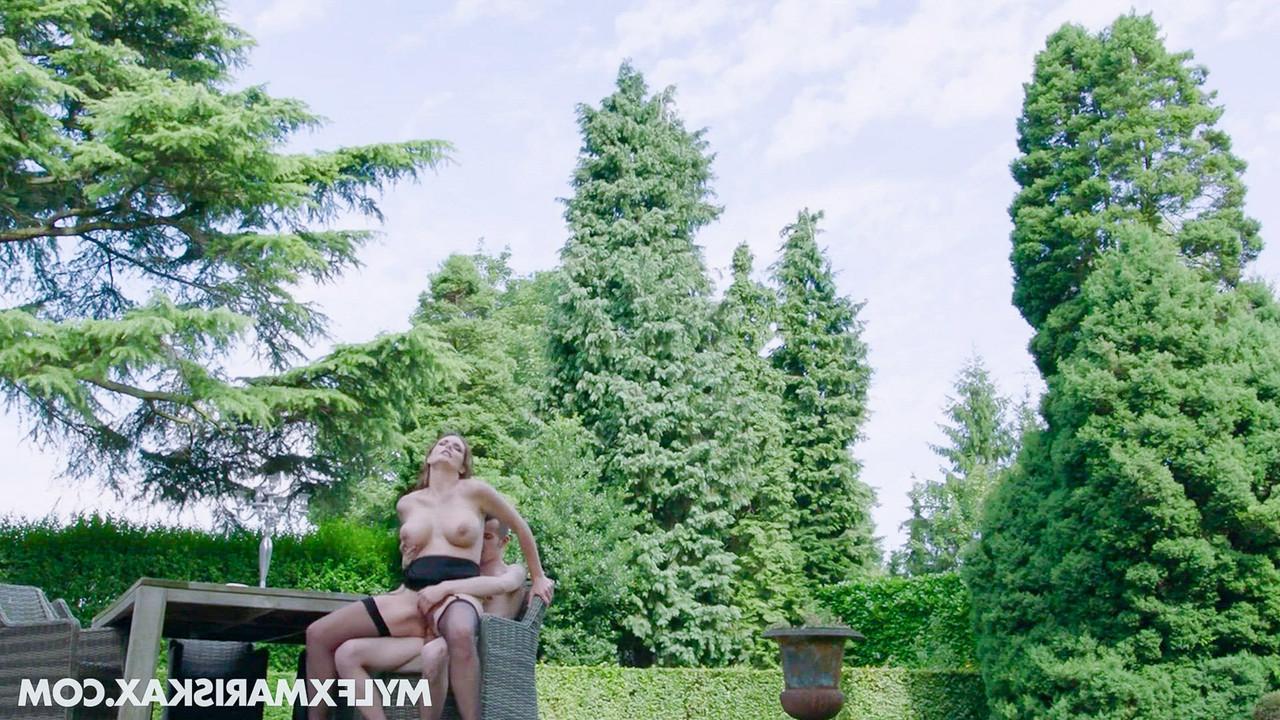 20P Busty MILF Marie Clarence enjoys outdoor oral & anal sex with her gardener