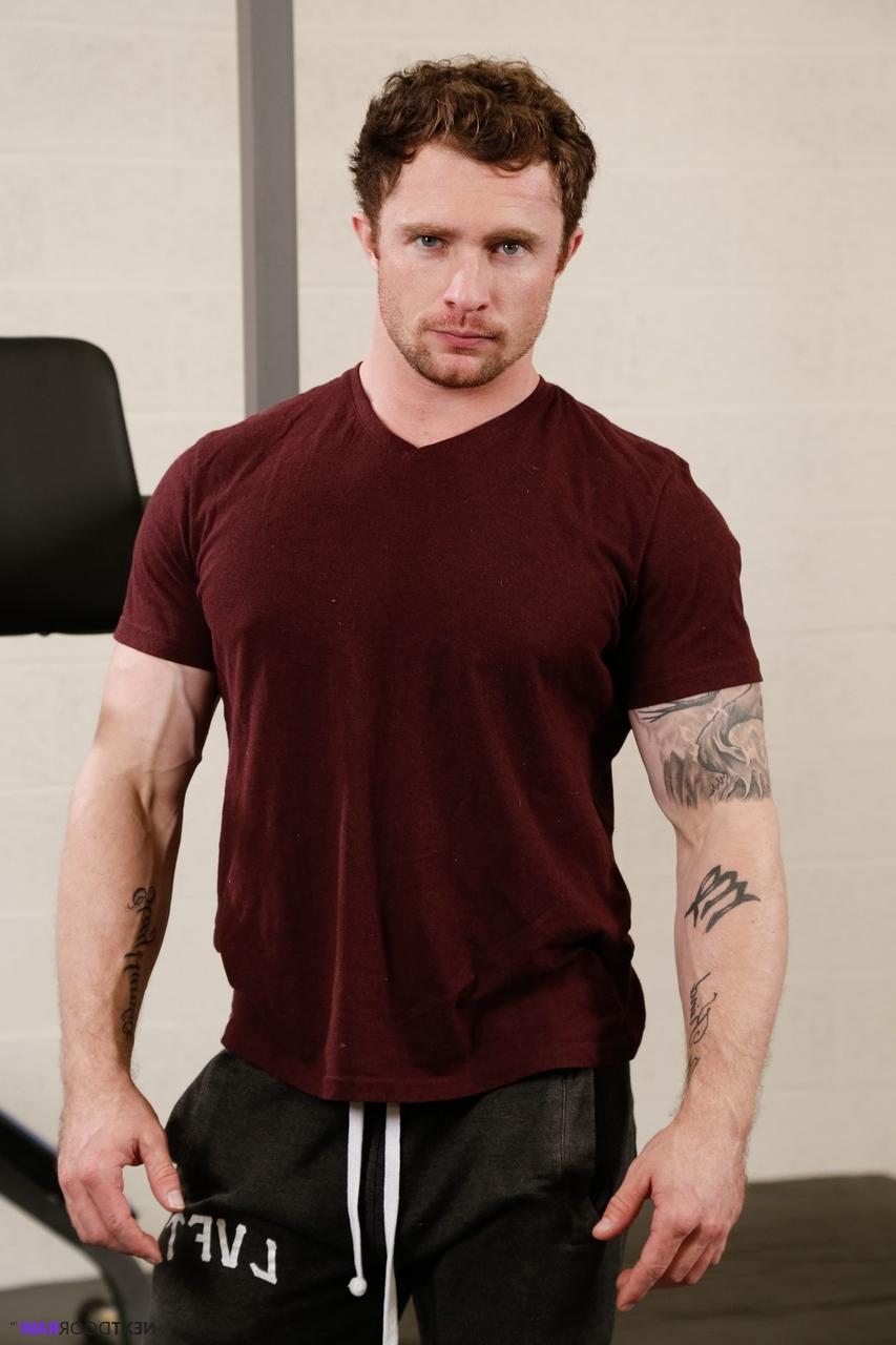 20P Horny hunks Markie More & Christian Bay bang each other's asses at the gym