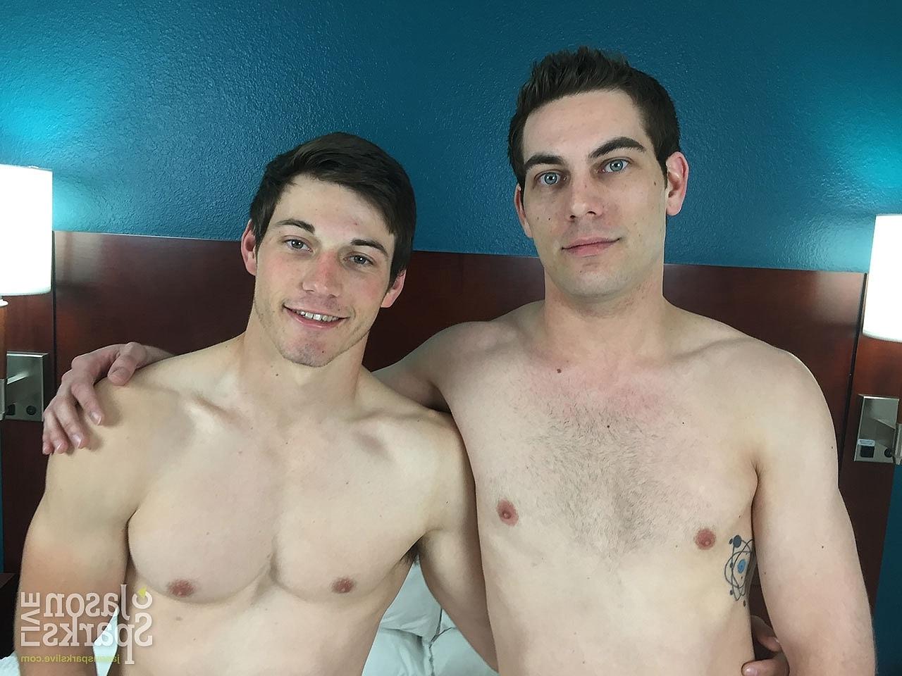 20P Gay American boyfriends Alec Shea and Logan Cage rimming & bnging on a bed
