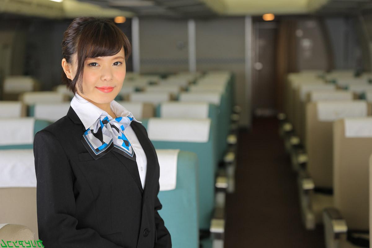 20P Japanese stewardess Haruka Miura gets screwed by a pervert on the plane