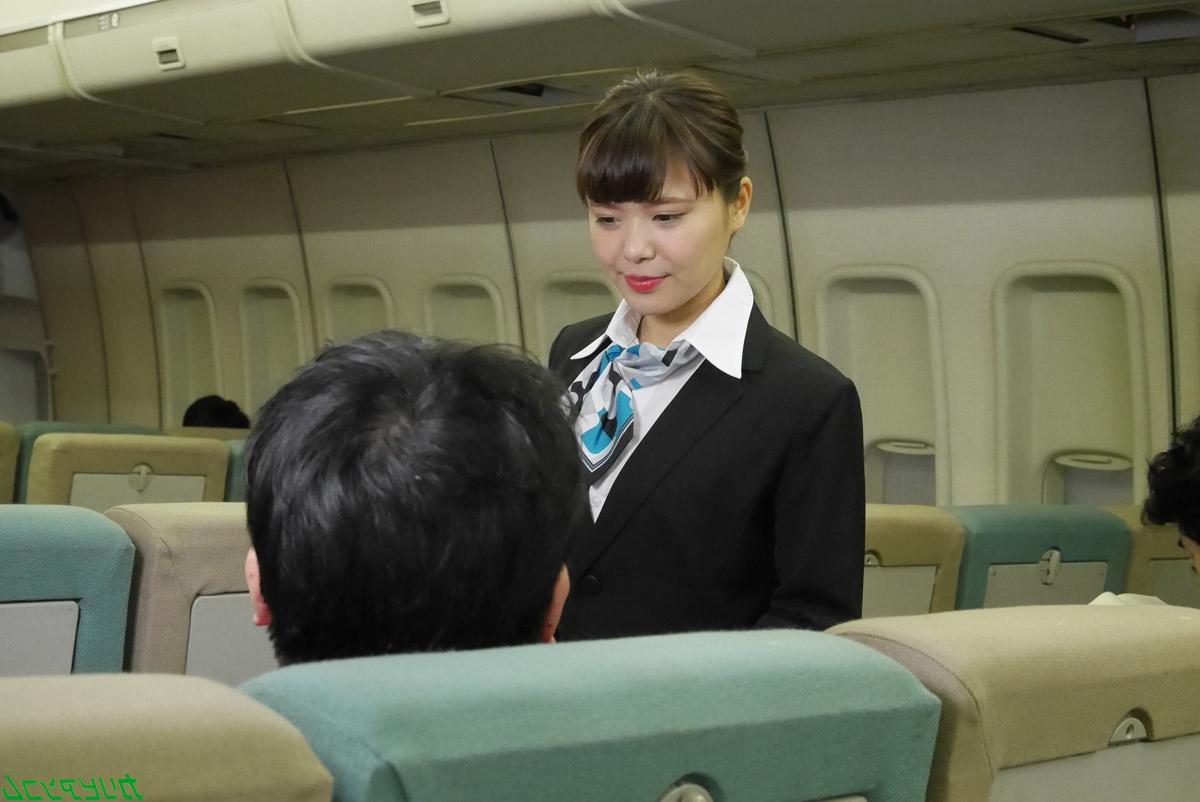 20P Japanese stewardess Haruka Miura gets screwed by a pervert on the plane