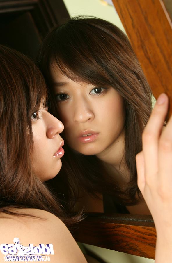 14P Petite asian coed with neat ass Risa Misaki slipping off her lingerie