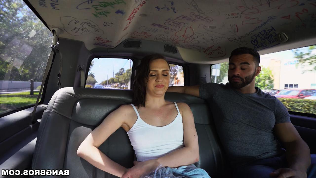 20P 29 yo brunette Alex More enjoying hard anal sex in the backseat of a car