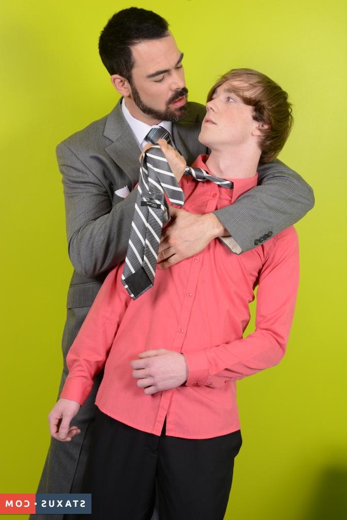 20P Kinky twink Kai Alexander gets stripped and fucked by his boss Dolan Wolf