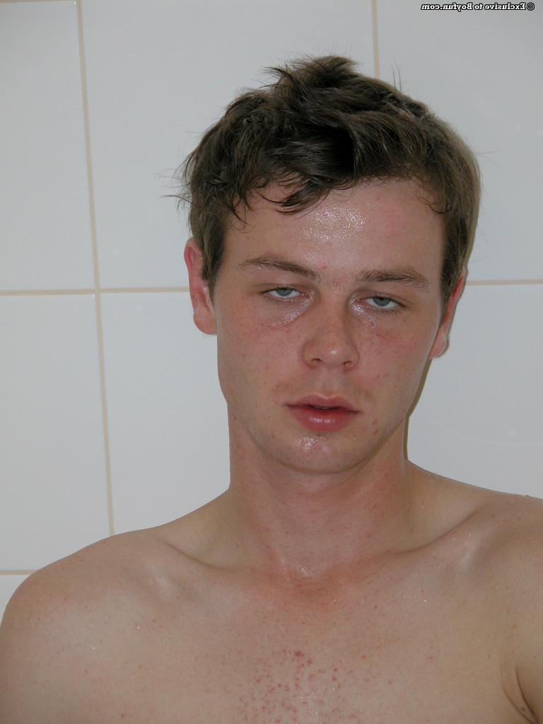 20P Young white twink Kirk 1 plays with his hairy dick in the bathroom