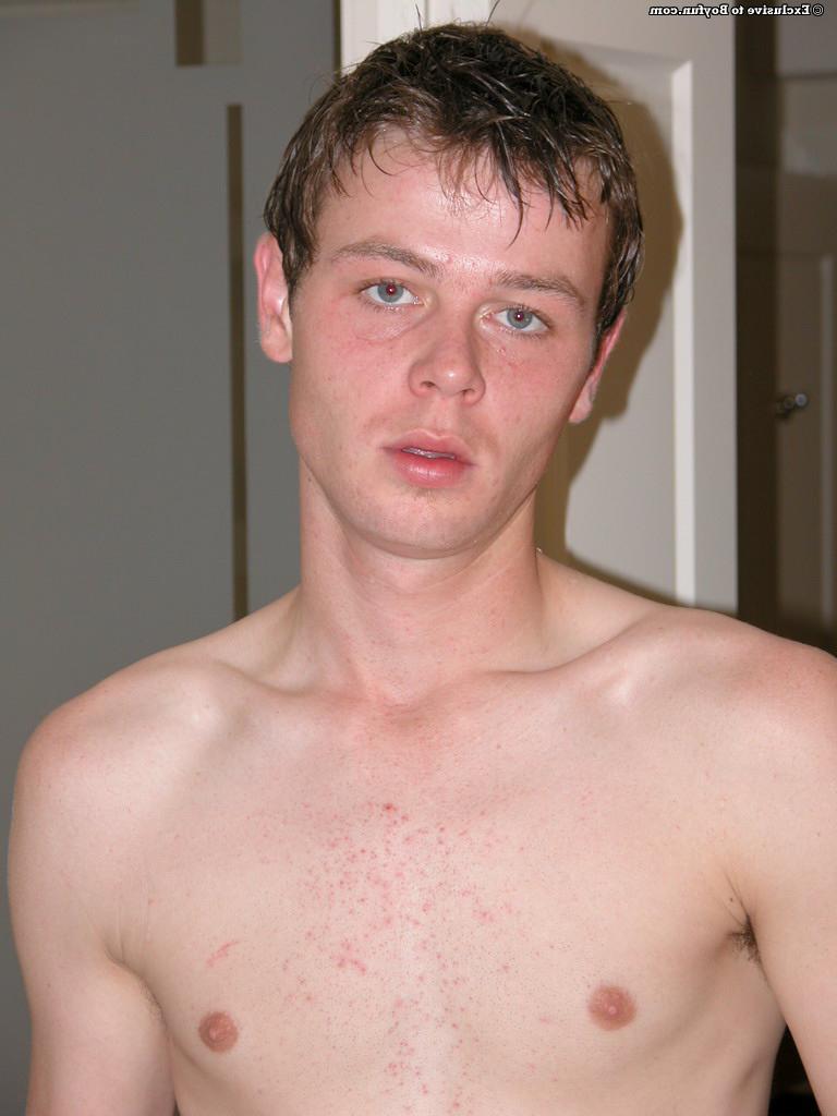20P Young white twink Kirk 1 plays with his hairy dick in the bathroom