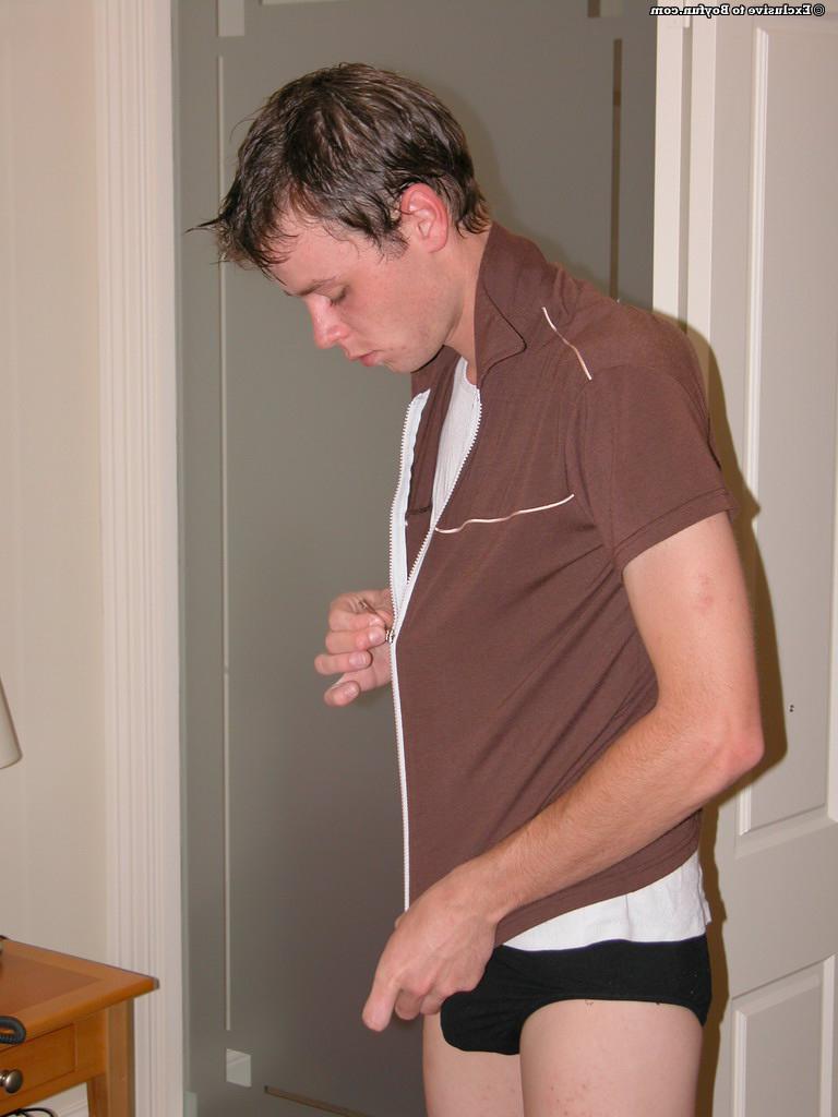 20P Young white twink Kirk 1 plays with his hairy dick in the bathroom