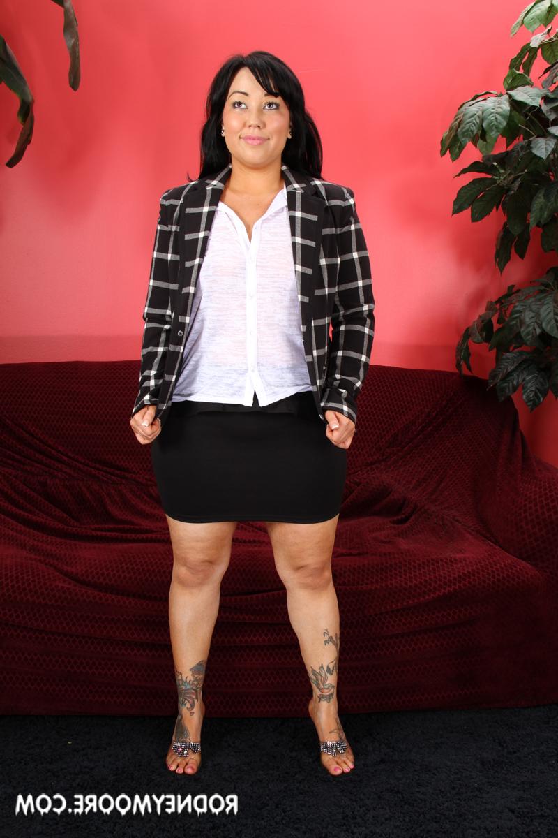 20P Chubby Asian girl Miya Michaels unveils her curves and sucks a dick