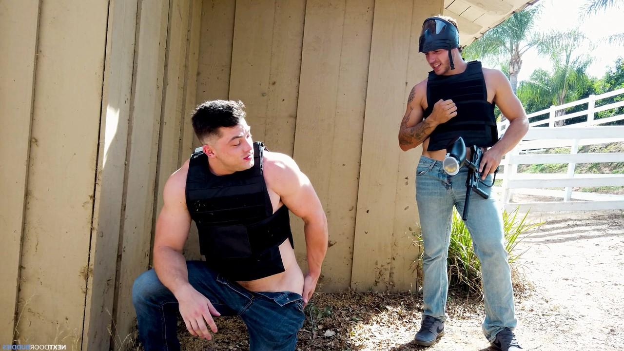 15P Gay hunks Carter Woods & Collin Simpson suck each other's cock & fuck hotly