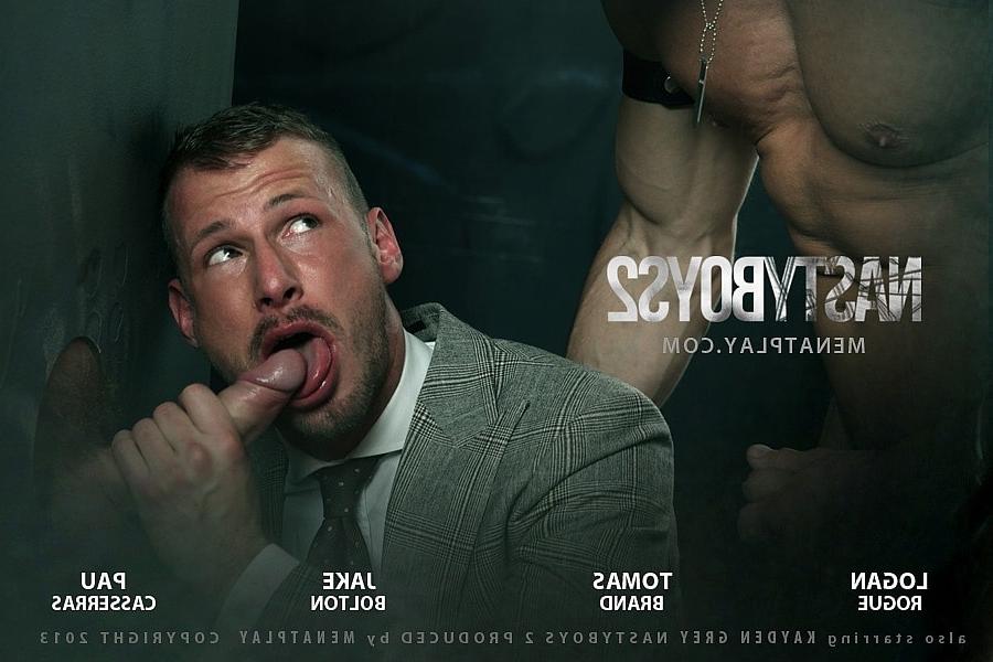 16P Gay hunk in a suit Logan Rogue blows hung tops & gets analized doggystyle